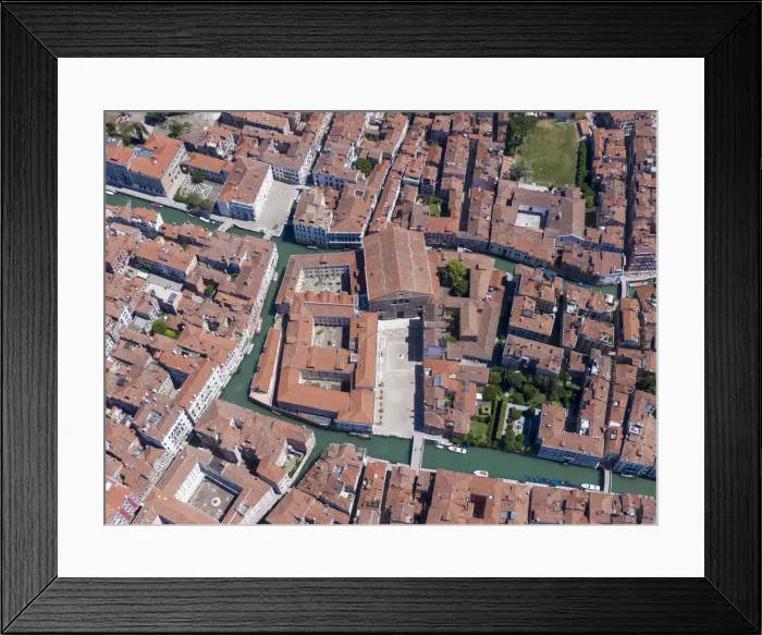 Framed Print : Italy, Veneto, Venice, Aerial view of city centre Framed Print : Italy, Veneto, Venice, Aerial view of city centre