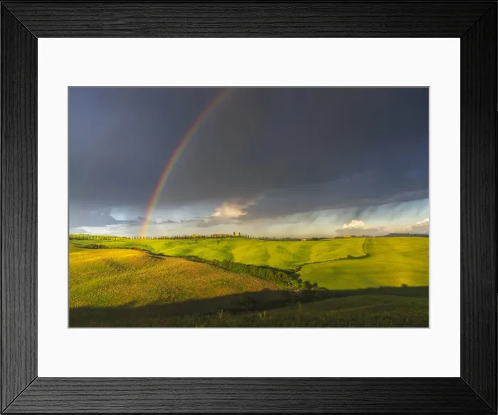 Framed Print : Grazing pasture and wild flower meadows Val d Orcia, Tuscany, Italy Framed Print : Grazing pasture and wild flower meadows Val d Orcia, Tuscany, Italy
