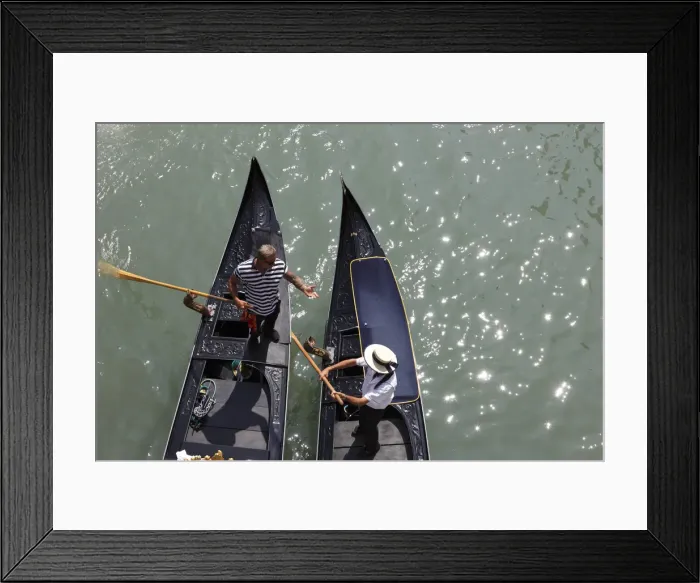 Framed Print : Gondolas on the Grand Canal, Venice, Veneto, Italy Framed Print : Gondolas on the Grand Canal, Venice, Veneto, Italy