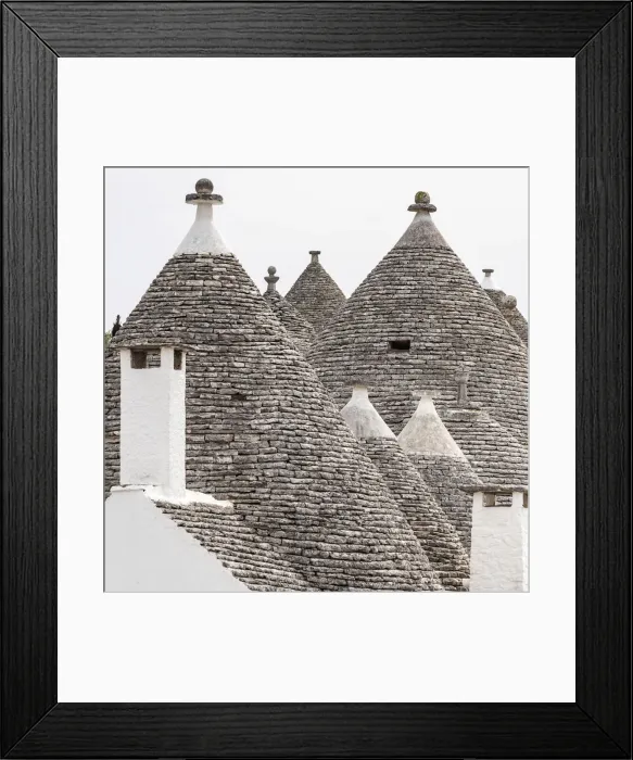 Framed Print : europe, Italy, Apulia. Alberobello, some of the typical trulli houses Framed Print : europe, Italy, Apulia. Alberobello, some of the typical trulli houses