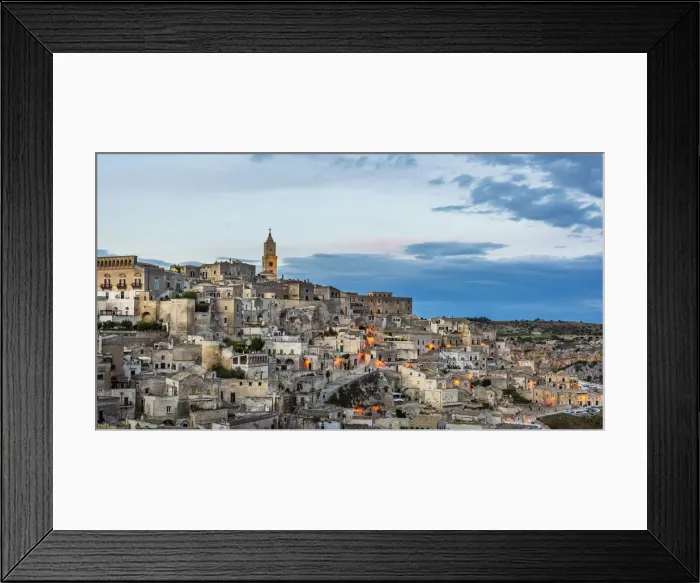 Framed Print : europe, Italy, Basilicata. Matera at sunset Framed Print : europe, Italy, Basilicata. Matera at sunset