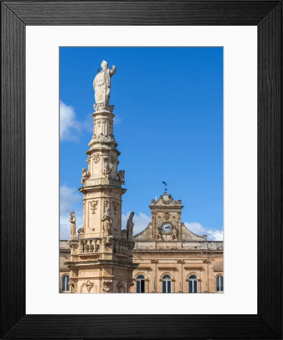 Framed Print : europe, Italy, Apulia. Ostuni, the Guglia Sant Oronzo Framed Print : europe, Italy, Apulia. Ostuni, the Guglia Sant Oronzo