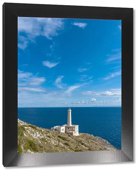 europe, Italy, Apulia. Salento, the lighthouse of Punta Palascia near to Otranto