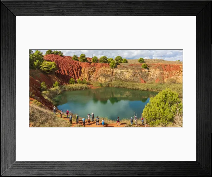 Framed Print : europe, Italy, Apulia. Salento, the bauxit cave near to Otranto Framed Print : europe, Italy, Apulia. Salento, the bauxit cave near to Otranto