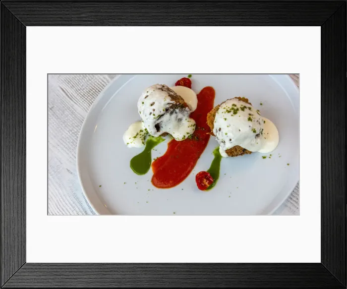 Framed Print : europe, Italy, Apulia. Salento, a parmigiana in the Osteria Origano Framed Print : europe, Italy, Apulia. Salento, a parmigiana in the Osteria Origano