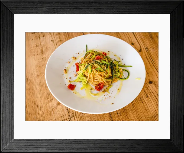 Framed Print : europe, Italy, Apulia. Salento, spaghetti with vegetables Framed Print : europe, Italy, Apulia. Salento, spaghetti with vegetables