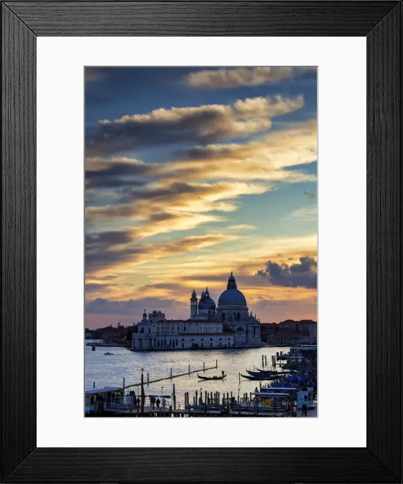 Framed Print : Salute at Sunset, Venice, Italy Framed Print : Salute at Sunset, Venice, Italy