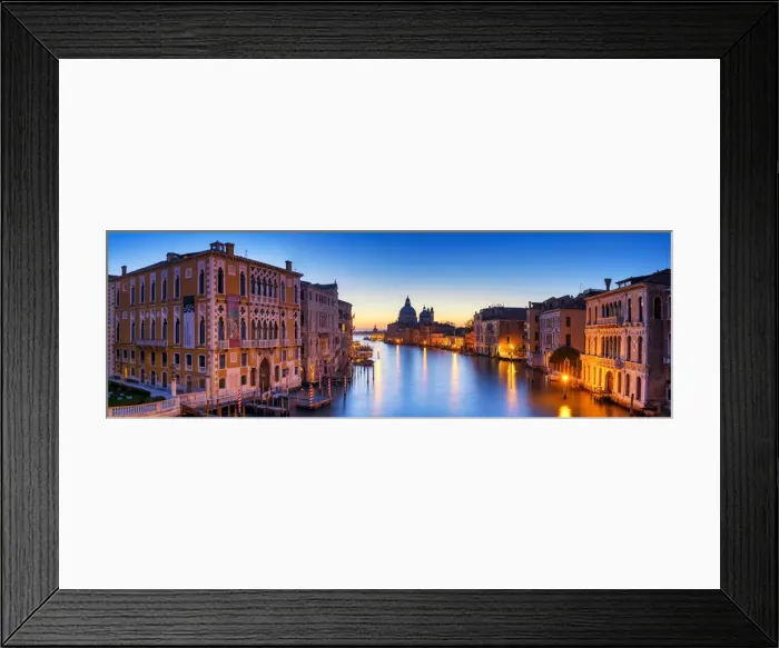 Framed Print : Dawn View of Grand Canal from Accademia Bridge, Venice, Italy