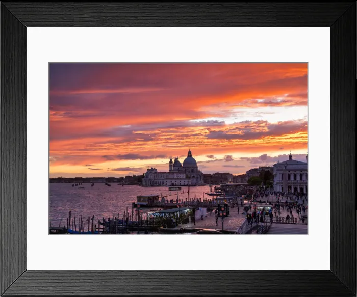 Framed Print : Sunset over Salute, Venice, Italy Framed Print : Sunset over Salute, Venice, Italy