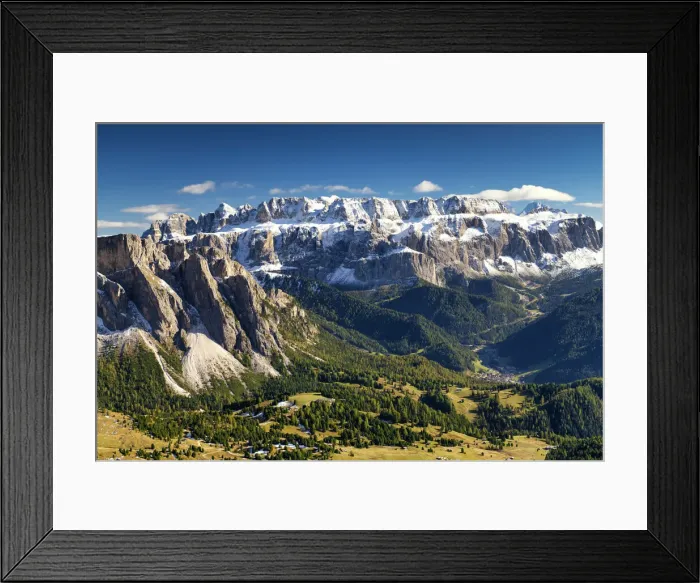 Framed Print : Puez Group over Val Gardena, South Tyrol, Dolomites, Italy Framed Print : Puez Group over Val Gardena, South Tyrol, Dolomites, Italy
