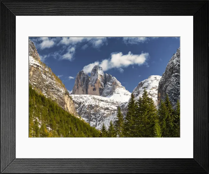 Framed Print : Tre Cime di Lavaredo, Belluno Province, Veneto, Dolomites, Italy Framed Print : Tre Cime di Lavaredo, Belluno Province, Veneto, Dolomites, Italy