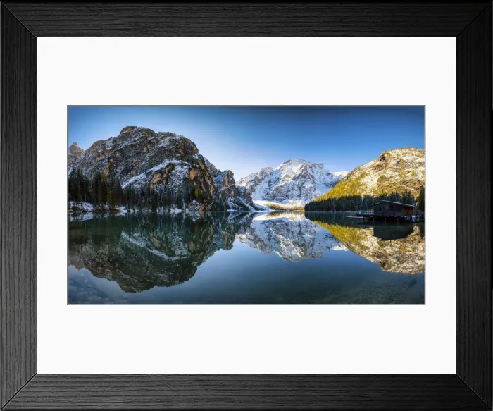 Framed Print : Lago di Braies, South Tyrol, Dolomites, Italy Framed Print : Lago di Braies, South Tyrol, Dolomites, Italy