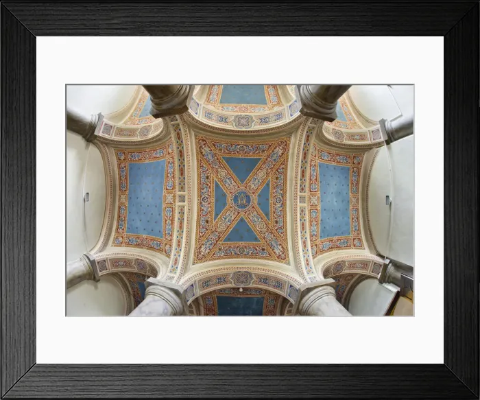 Framed Print : Apse decorated by Cristoforo di Bindoccio and Meo di Pero, San Francesco Chapel, Pienza Framed Print : Apse decorated by Cristoforo di Bindoccio and Meo di Pero, San Francesco Chapel, Pienza
