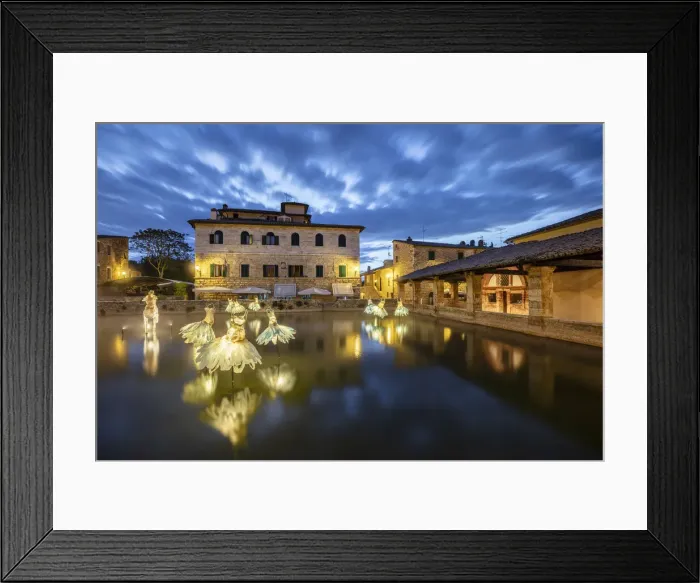 Framed Print : Davide Dall Ossos The Secret Garden, Bagno Vignoni