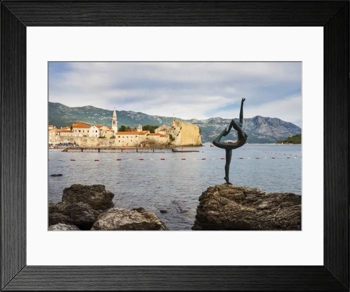 Framed Print : Montenegro, Budva, Old Town, Stari Grad Framed Print : Montenegro, Budva, Old Town, Stari Grad