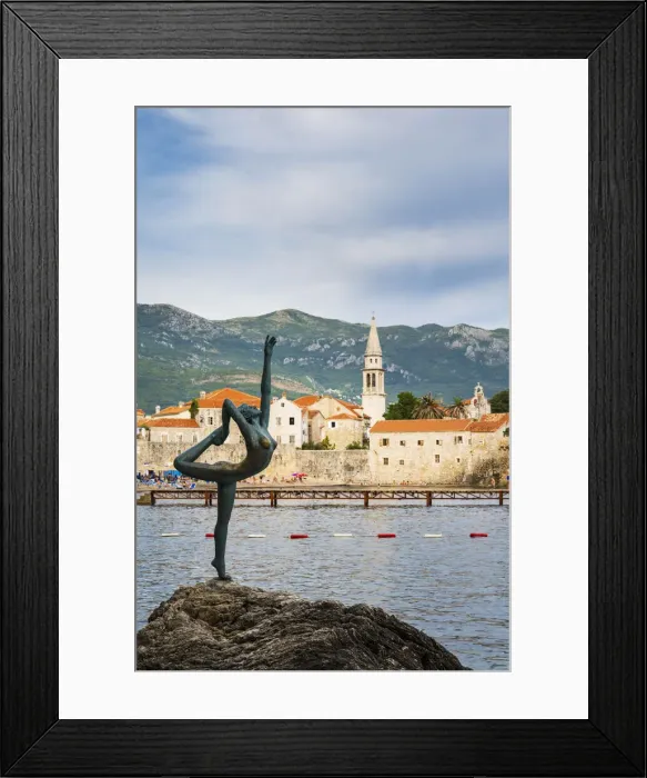 Framed Print : Montenegro, Budva, Old Town, Stari Grad Framed Print : Montenegro, Budva, Old Town, Stari Grad