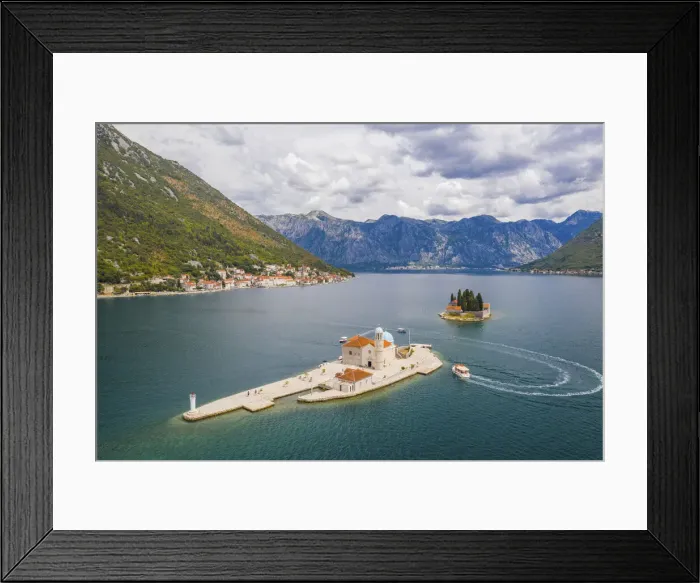 Framed Print : Montenegro, Kotor region, Bay of Kotor, Perast; Island of Our Lady of the Rock of Mercy Framed Print : Montenegro, Kotor region, Bay of Kotor, Perast; Island of Our Lady of the Rock of Mercy