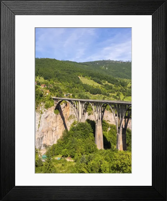 Framed Print : Most na Đur'evića Tari Bridge, Zabljak, Durmitor National Park, Montenegro