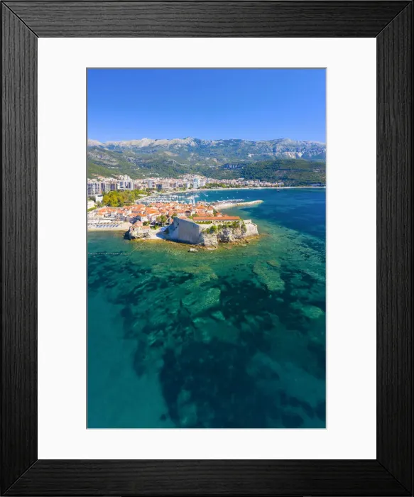 Framed Print : Montenegro, Budva, Old Town, Stari Grad Framed Print : Montenegro, Budva, Old Town, Stari Grad