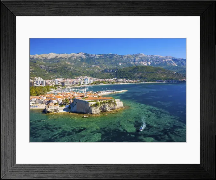 Framed Print : Montenegro, Budva, Old Town, Stari Grad Framed Print : Montenegro, Budva, Old Town, Stari Grad