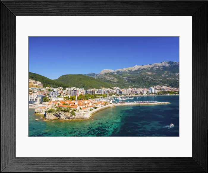 Framed Print : Montenegro, Budva, Old Town, Stari Grad Framed Print : Montenegro, Budva, Old Town, Stari Grad