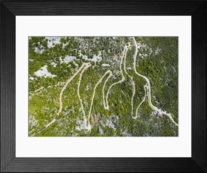 Framed Print : Winding raod, Montenegro Framed Print : Winding raod, Montenegro