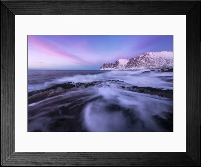 Framed Print : Sunset in Lofoten, Norway Framed Print : Sunset in Lofoten, Norway