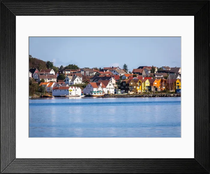 Framed Print : Norway, Rogaland, Stavanger, Coloured houses on the port of Stavanger Framed Print : Norway, Rogaland, Stavanger, Coloured houses on the port of Stavanger