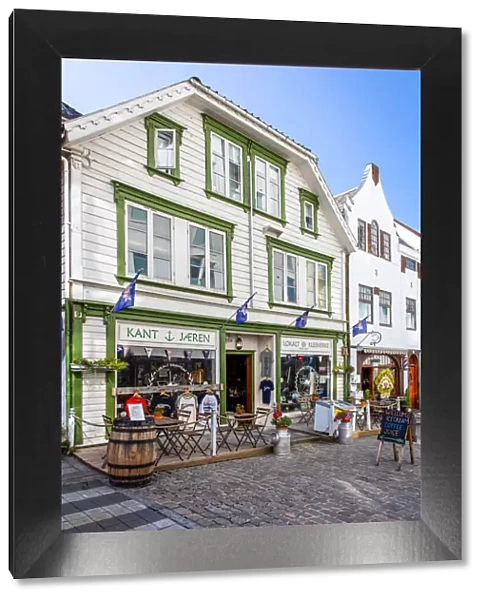 Norway, Rogaland, Stavanger, Traditional wood houses in the town centre