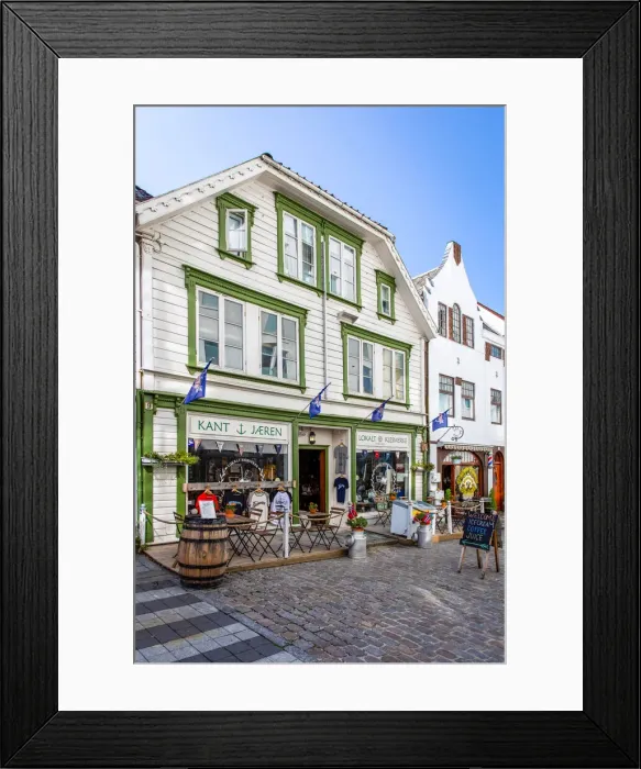 Framed Print : Norway, Rogaland, Stavanger, Traditional wood houses in the town centre Framed Print : Norway, Rogaland, Stavanger, Traditional wood houses in the town centre