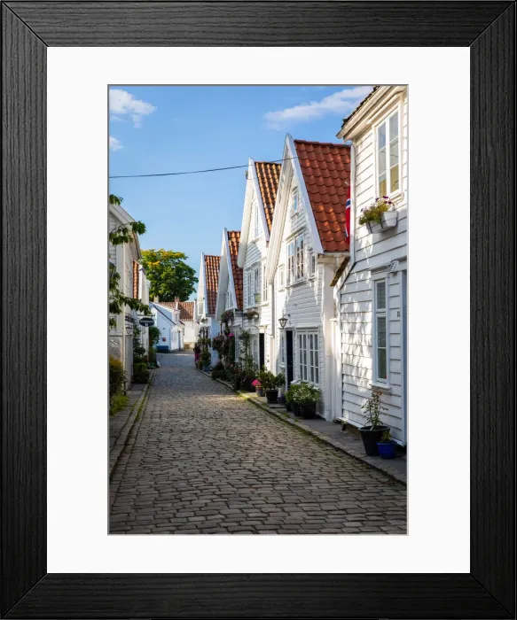 Framed Print : Norway, Rogaland, Stavanger, View of Ovre Strandgate Framed Print : Norway, Rogaland, Stavanger, View of Ovre Strandgate
