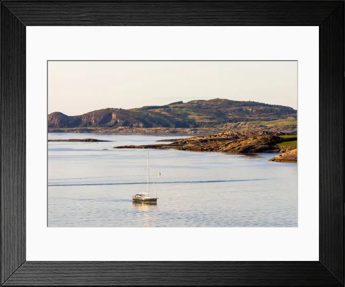 Framed Print : Norway, Rogaland, Mosteroy, Sailing boat at the entrance of Stavanger's Fjord Framed Print : Norway, Rogaland, Mosteroy, Sailing boat at the entrance of Stavanger's Fjord