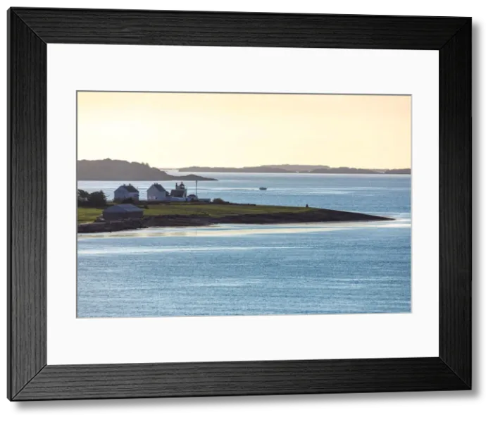 Framed Print : Norway, Rogaland, Mekjarvik, Houses around the Tungenes lighthouse Framed Print : Norway, Rogaland, Mekjarvik, Houses around the Tungenes lighthouse