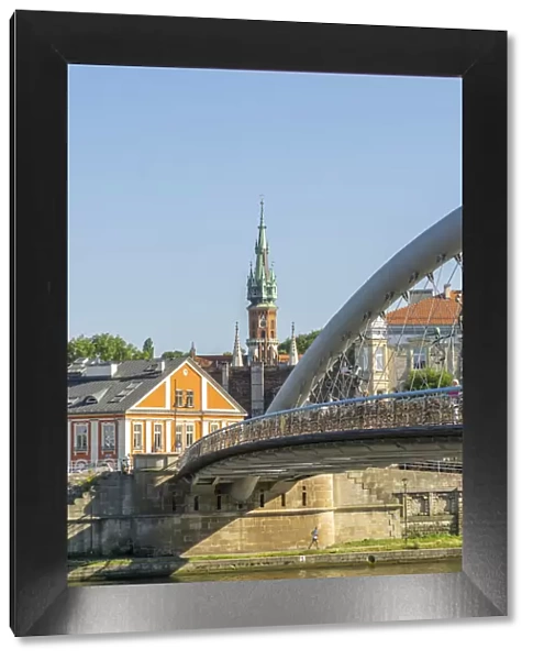 The Father Bernatek Footbridge, Krakow, Poland, Eastern Europe