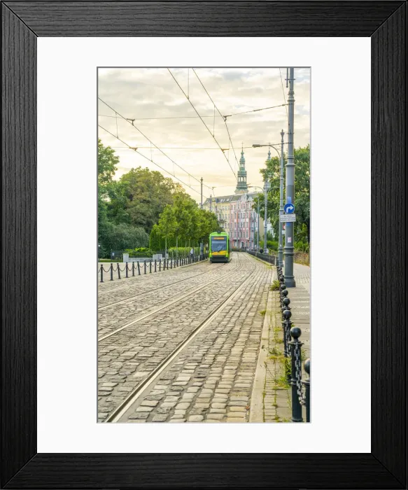 Framed Print : A tram in Poznan, Poland, Eastern Europe