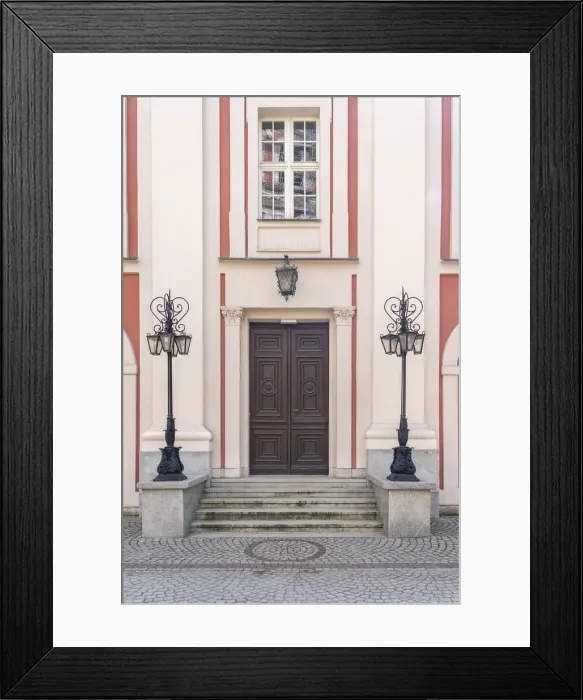 Framed Print : Door at the Baroque Jesuit College, Poznan, Poland, Eastern Europe