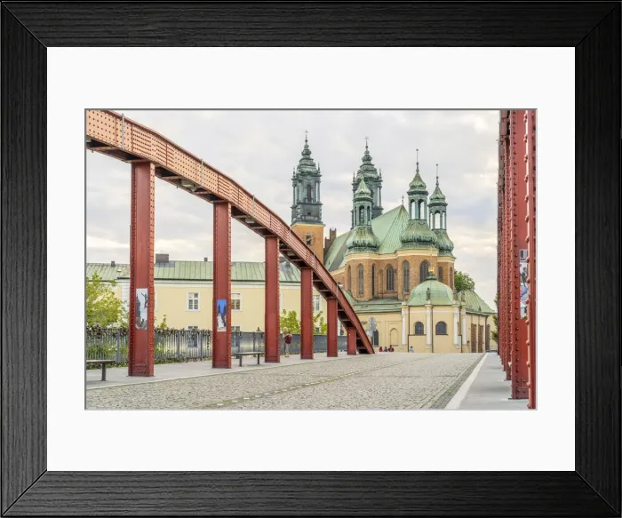 Framed Print : Bishop Jordan Bridge and The St. Peter and Paul cathedral on Cathedral Island or Ostrow Framed Print : Bishop Jordan Bridge and The St. Peter and Paul cathedral on Cathedral Island or Ostrow