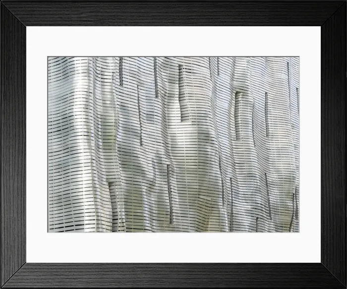 Framed Print : Metal curved wave facade, Stary Browar shopping Mall, a former brewery, Poznan, Poland Framed Print : Metal curved wave facade, Stary Browar shopping Mall, a former brewery, Poznan, Poland