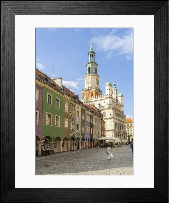 Framed Print : Old Market square and the Town Hall in the background, Poznan, Poland, Eastern Europe Framed Print : Old Market square and the Town Hall in the background, Poznan, Poland, Eastern Europe
