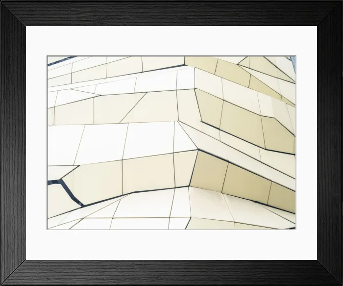 Framed Print : Abstract of the exterior of Galeria MM, Poznan, Poland, Eastern Europe