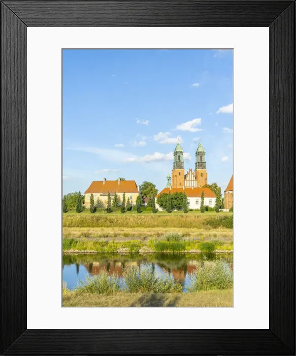 Framed Print : The St. Peter and Paul cathedral on Cathedral Island or Ostrow Tumski and the warta River Framed Print : The St. Peter and Paul cathedral on Cathedral Island or Ostrow Tumski and the warta River