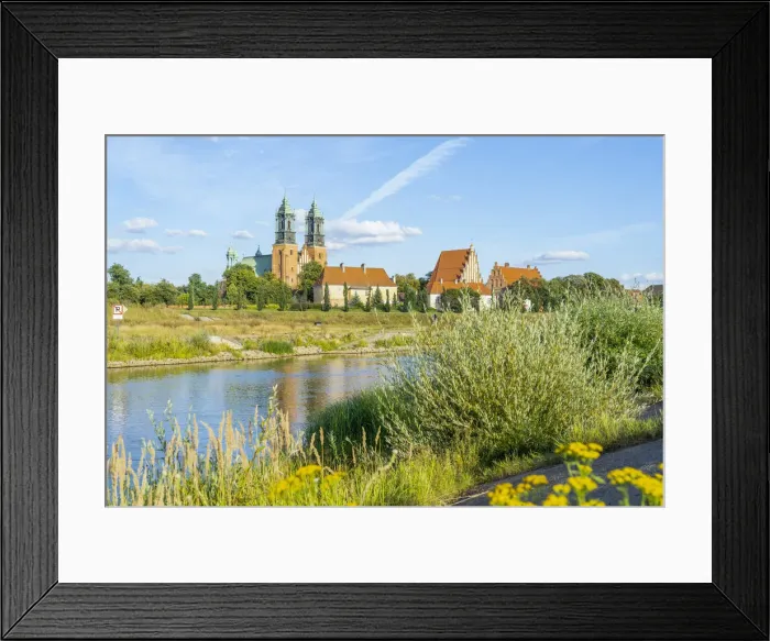 Framed Print : The St. Peter and Paul cathedral on Cathedral Island or Ostrow Tumski and the warta River Framed Print : The St. Peter and Paul cathedral on Cathedral Island or Ostrow Tumski and the warta River