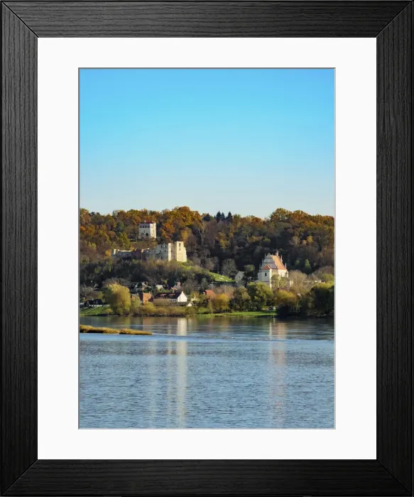 Framed Print : View over Vistula River towards Kazimierz Dolny, Lublin Voivodeship, Poland Framed Print : View over Vistula River towards Kazimierz Dolny, Lublin Voivodeship, Poland