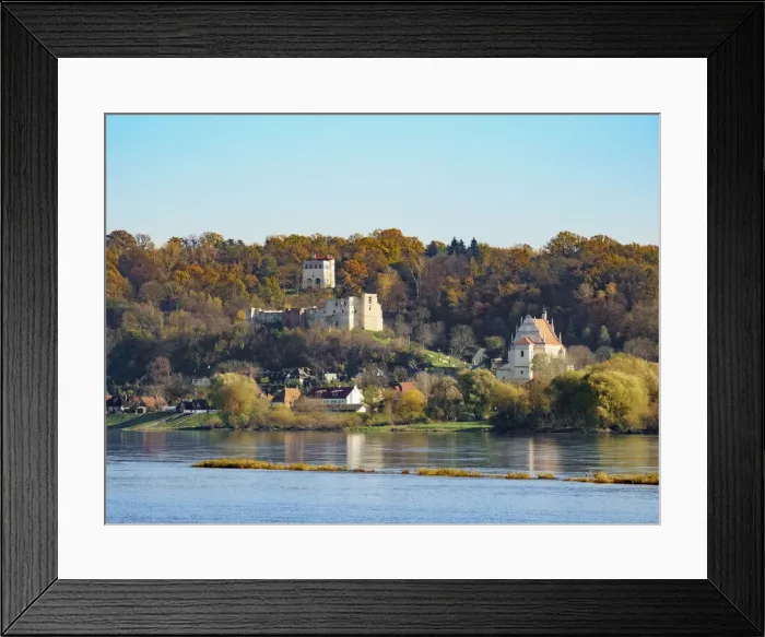 Framed Print : View over Vistula River towards Kazimierz Dolny, Lublin Voivodeship, Poland Framed Print : View over Vistula River towards Kazimierz Dolny, Lublin Voivodeship, Poland