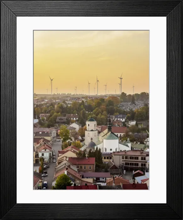 Framed Print : Townscape with the Roman Catholic Church of Of the Assumption of the Blessed Virgin Mary Framed Print : Townscape with the Roman Catholic Church of Of the Assumption of the Blessed Virgin Mary