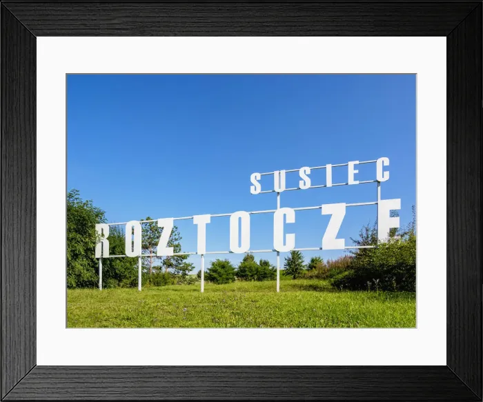 Framed Print : Susiec Roztocze Letters, Susiec, Lublin Voivodeship, Poland Framed Print : Susiec Roztocze Letters, Susiec, Lublin Voivodeship, Poland
