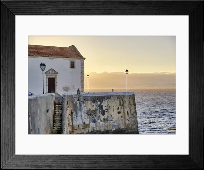 Framed Print : Church of Our Lady of Life. The traditional fishing village of Alcochete Framed Print : Church of Our Lady of Life. The traditional fishing village of Alcochete