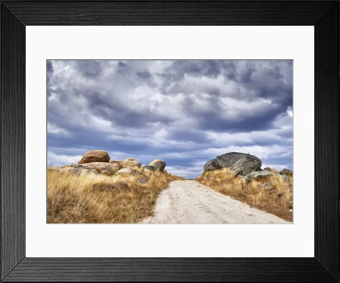 Framed Print : The granitic high plateau above the Douro river cliffs that make the border with Spain Framed Print : The granitic high plateau above the Douro river cliffs that make the border with Spain