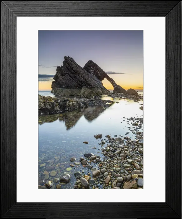 Framed Print : Bow Fiddle Rock, Portknockie, Scotland, United Kingdom Framed Print : Bow Fiddle Rock, Portknockie, Scotland, United Kingdom