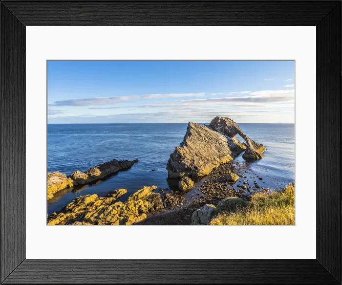 Framed Print : Bow Fiddle Rock, Portknockie, Scotland, United Kingdom Framed Print : Bow Fiddle Rock, Portknockie, Scotland, United Kingdom